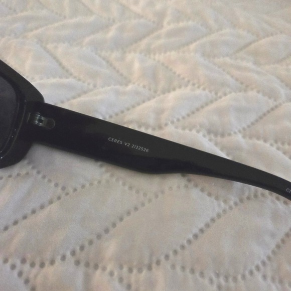 AIRE Ceres V2 Black Rectangular Sunglasses‎ Recycled Plastic 2122526 Smoke Lens main image 4